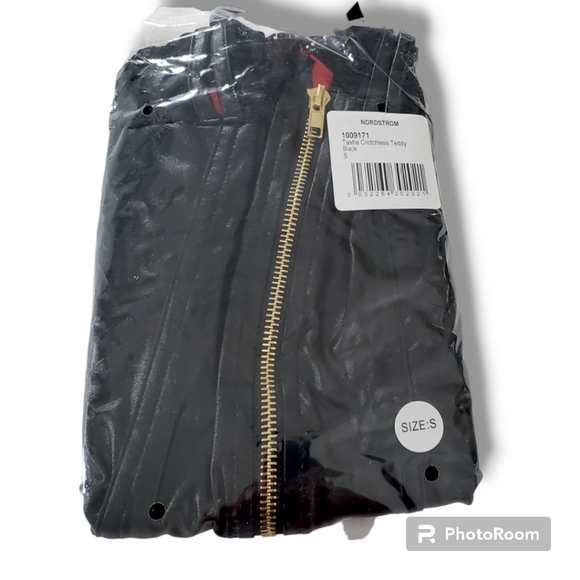 NWT Nordstrom Ann Summers Black Latex Tasha Teddy Size Small - Picture 5 of 8